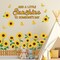 Sunflower Bulletin Board Decoration Spring Cutout Set with Butterflies Fences